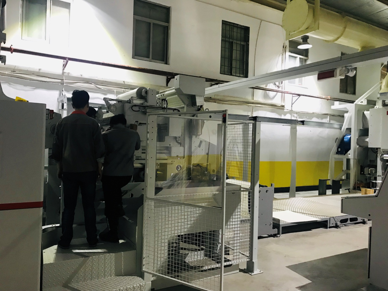 昆明瑞豐公司BOBST印刷機進入最后調(diào)試階段